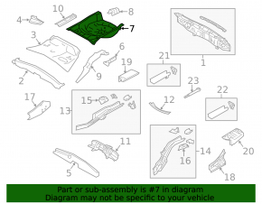 Trunk trough Subaru Forester 14-18 SJ