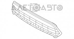 Toyota Highlander 11-13 Front Bumper Lower Grille with Molding