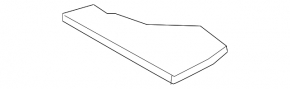 Trunk lid right Lexus UX200 19- without subwoofer