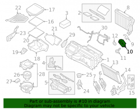 BMW X3 F25 11-17 air conditioning heater valve