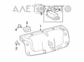 Lexus IS250 IS350 06-10 trunk lid trim