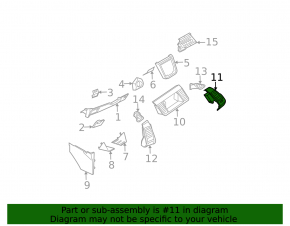 Right air duct for Nissan Murano z50 03-05