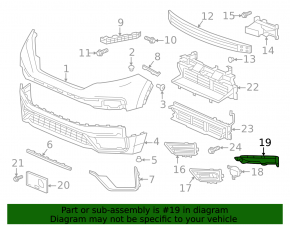 Bracket fog light right Honda CRV 20-22 hybrid