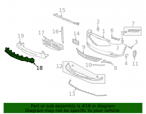 Acura MDX 2021-25 2022-24 Front Bumper Absorber