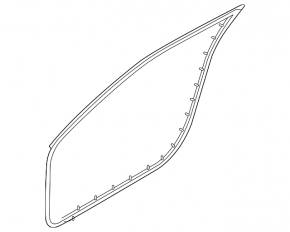 Front right door seal Hyundai Veloster 12-17