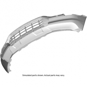 Front bumper lip GMC Terrain 18-21 structure, without fog lights, heated