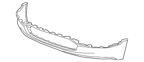 Front bumper lip GMC Terrain 18-21 structure, without fog lights, heated