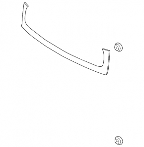 Kia Soul 14-18 trunk door molding without camera