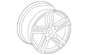 Wheel disk R18 Audi A4 B9 17-19 type 2 light curb
