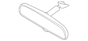 Interior mirror with display for Subaru Outback 10-13
