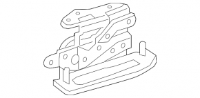 Left hood hinge Mercedes E-class W212 10-16