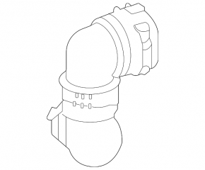 Left intercooler radiator hose for Mercedes C-class W205 300/400/450/43-18 15-21