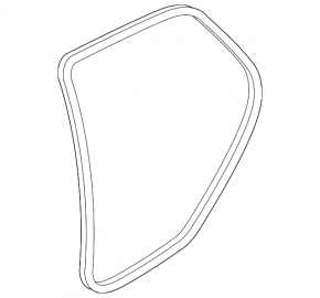 Rear left door seal for Ford Focus mk3 11-18