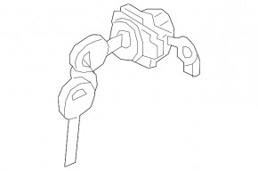 Front left lock cylinder Infiniti QX50 19-20
