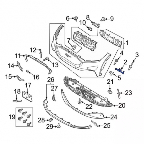 Front Bumper Mount Right Ford Mustang Mach-E 21-23