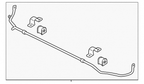 Rear stabilizer bar for Land Rover Range Rover Velar 18-20