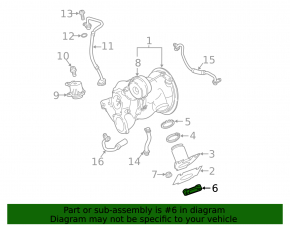 Turbine bracket left Audi Q5 80A 18-24 3.0T