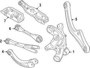 Upper rear left control arm Volkswagen ID.4 21-25 front