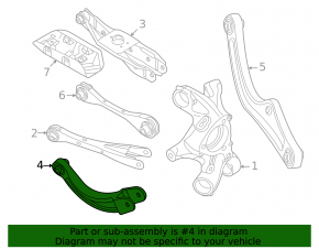 Upper rear left arm Volkswagen ID.4 21-23 front