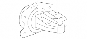 Engine mount left GMC Terrain 10-17