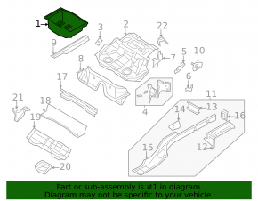 Trunk trough VW CC 08-17