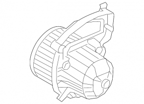 Motor fan heater 3 row VW Atlas 18-