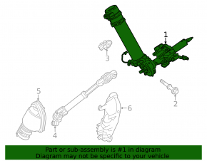 Steering column Toyota Prius 50 16- with EPS
