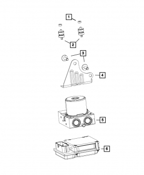ABS unit module ABS Fiat 500 12-19