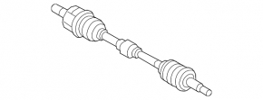 Front left half-shaft drive for Hyundai Veloster 12-17 manual transmission
