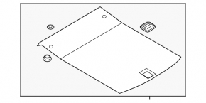 Audi A6 C8 19 trunk floor - black