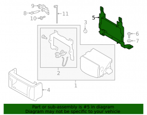 Audi E-Tron 19-23 Distronic Radar Bracket