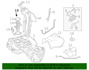 Fuel tank pressure sensor for Audi A5 F5 21-25 MHEV