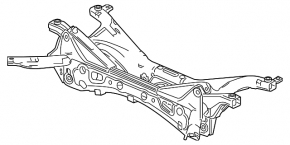 Rear subframe Honda Civic XI FE/FL 22-26 2.0