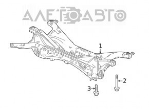 Rear subframe Honda Civic XI FE/FL 22-26 2.0