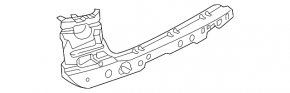 Upper left rear bumper mount for BMW X3 G01 18-21
