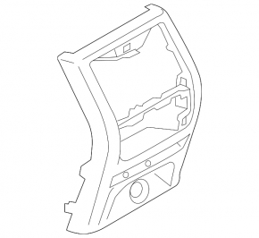 BMW X3 G01 18-21 rear center console trim, black, worn 