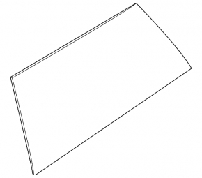 Window blind glass rear left Mini Cooper Clubman R55 07-14