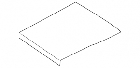 Trunk floor BMW 7 G11 G12 16-22 black, without refrigerator