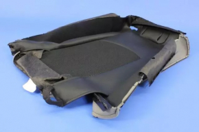 Backrest of the rear row of seats left 3rd row Dodge Journey 11-19 leather black