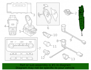 Block of buttons of the central console BMW X3 G01 18-21 with adaptive suspension, for parking sensors