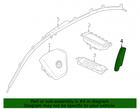 Airbag airbag seat left BMW 5 G30 17-23