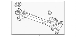 Windscreen wiper linkage with motor for Honda CRV 12-16