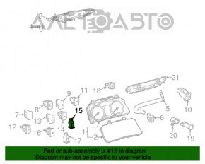 TIRE SET button Toyota Highlander 14-19