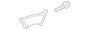 Front bumper air duct right Hyundai Santa FE Sport 17-18 rest USA