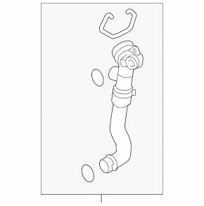 Cooling pipe left Porsche Panamera 10-16