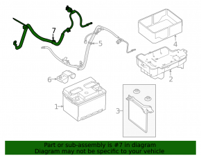 Battery terminal negative Ford Transit Connect MK2 13-25