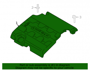Lincoln MKZ 13-16 3.7 Engine Cover Tears