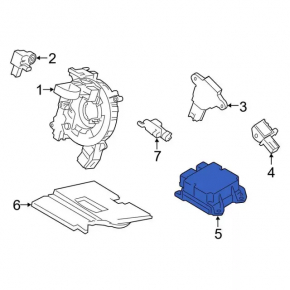SRS airbag module, airbag computer, Ford Mustang mk6 15-17