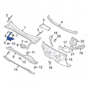 Right cup trim Ford Escape MK4 20-24 -