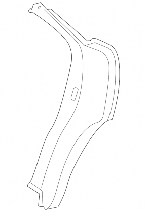 Rear right inner wing arch trim Jaguar F-Pace X761 17- black